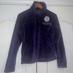 Pro Edge LSU Tigers faux fur 1/4 button jacket